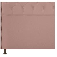 Kit Cabeceira e Calçadeira Yasmim 195cm King Size Suede Rosê