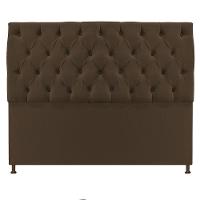 Cabeceira Sofia 195cm King Size Suede Marrom - 5