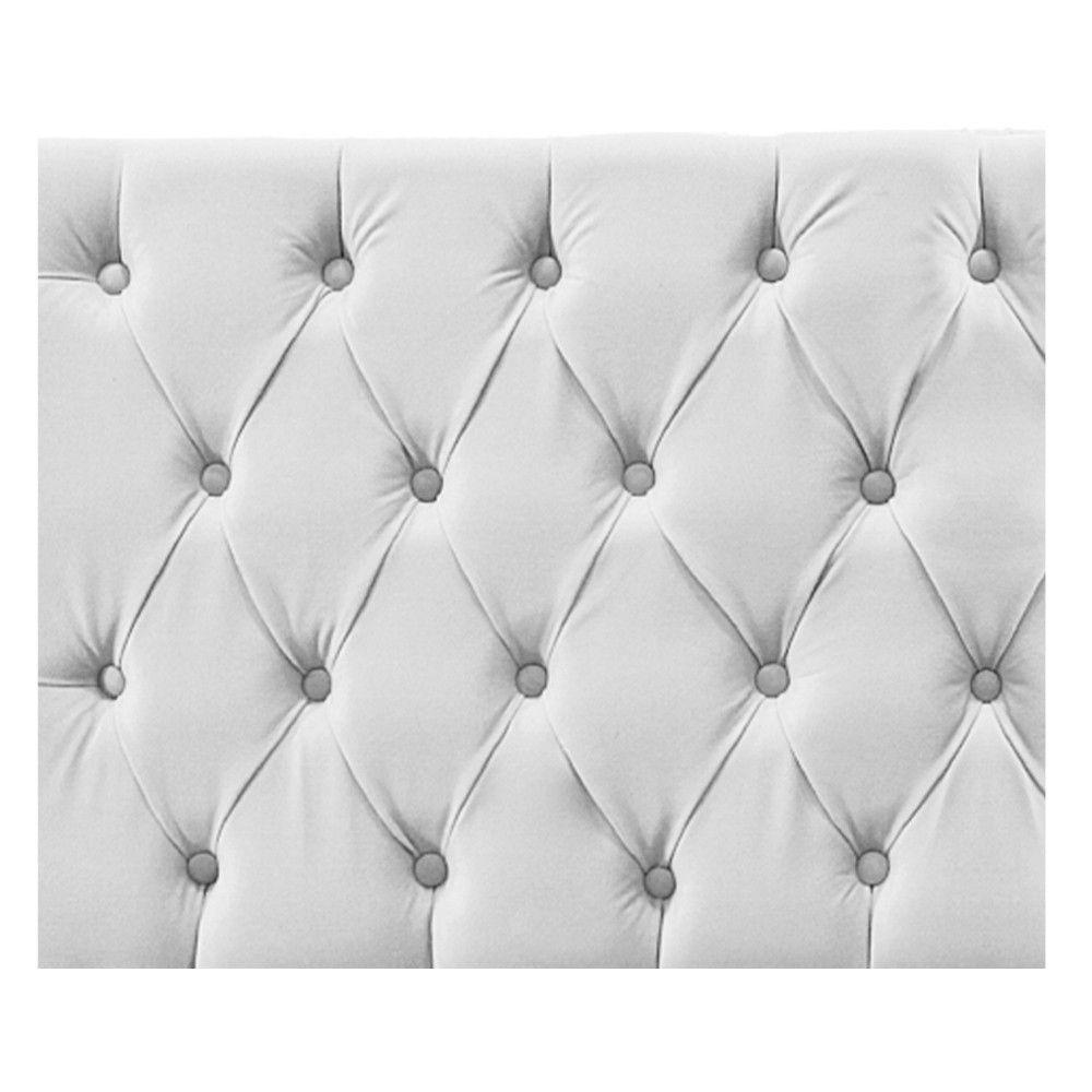 Cabeceira Sofia 160cm Queen Size Suede Branco - 7