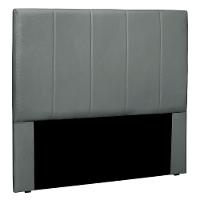 Cabeceira Casal 1,40m Erza Veludo Cinza Gran Belo - 1