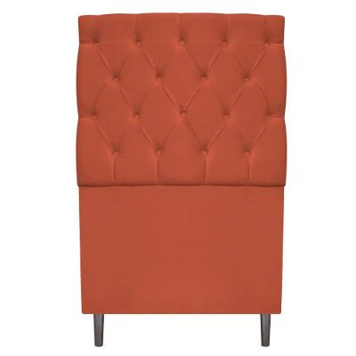 Cabeceira Estofada Liverpool 90 Cm Suede Terracota Adj Decor