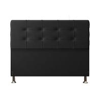 Cabeceira Casal 1,60m Atenas Suede Preto Dal Poz Estofados - 5