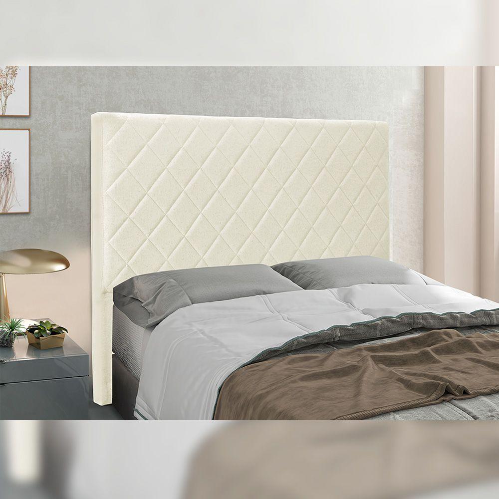 Cabeceira Queen Size 1,60m Givenchy Linho Natural -Gran Belo - 2