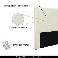 Cabeceira Queen Size 1,60m Givenchy Linho Natural -Gran Belo - 7