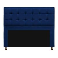 Cabeceira Copenhague 160cm Queen Size Suede Azul Marinho - 1