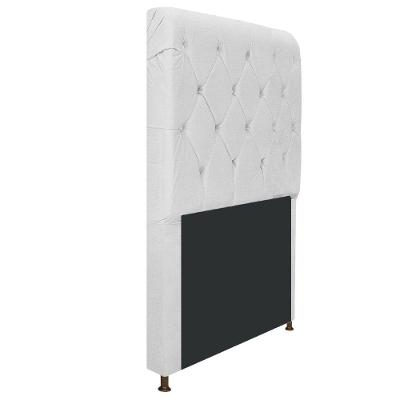 Cabeceira Cristal 100cm Solteiro Corano Branco