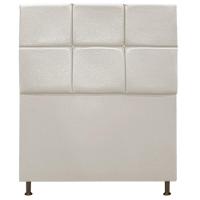 Cabeceira Estofada Damares 90cm Solteiro Botonê Suede Bege - 5