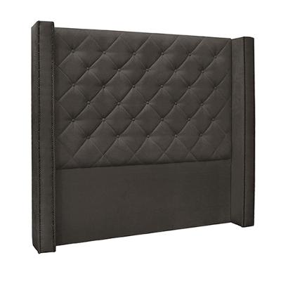 Cabeceira King Size 2,19m Loewe Suede Cinza - Gran Belo