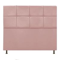 Cabeceira Estofada Damares 140cm Casal com Botonê Rosê - 9