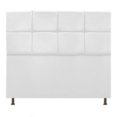 Cabeceira Estofada Damares 160 Cm Queen Size Suede Branco