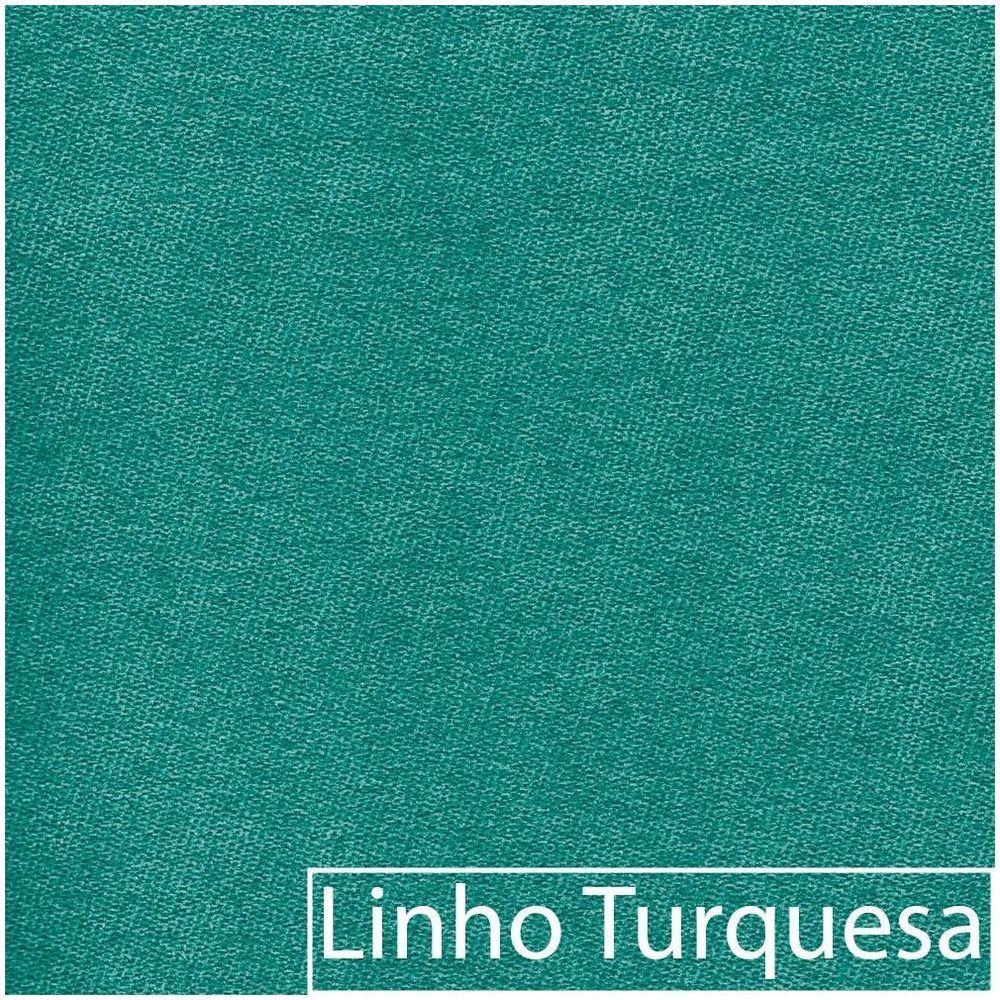 Kit Cabeceira e Calçadeira Veneza 100cm Solteiro Linho - 2