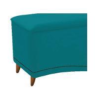 Kit Cabeceira e Calçadeira Yasmim 195 cm King Size Azul - 6