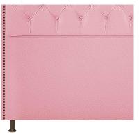 Kit Cabeceira e Calçadeira Yasmim 195 cm King Size Rosa Bebê - 6