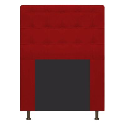 Cabeceira Estofada Dama 90 Cm Solteiro Vermelho Adj Decor