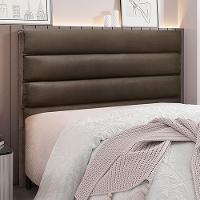 Cabeceira Decorativa Queen Size 1,60m Guess Veludo Marrom - 6