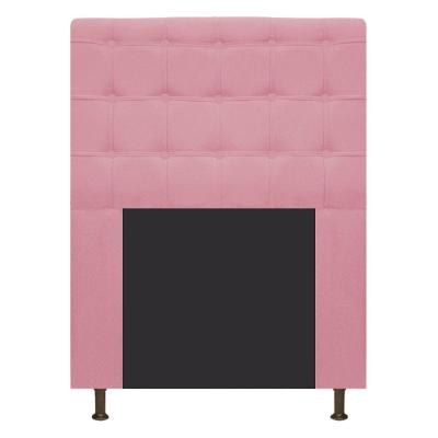 Cabeceira Estofada Dama 90 Cm Solteiro Rosa Bebê Adj Decor