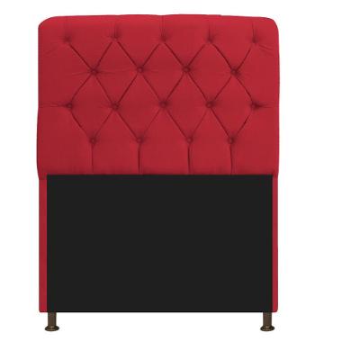 Cabeceira Estofada Lady 90cm Solteiro c/ Capitone Suede