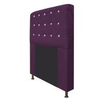 Cabeceira Estofada Dama 195 Cm King Size com Strass Roxo - 7
