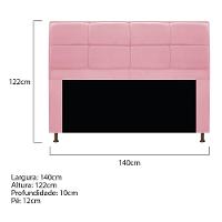 Kit Cabeceira e Calçadeira Munique 140cm Casal - 9