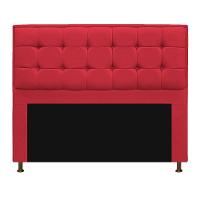 Cabeceira Copenhague 160cm Queen Size Suede Vermelho - 1
