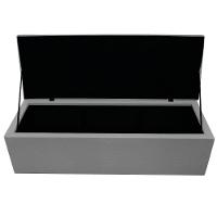 Kit Cabeceira e Calçadeira 195cm King Size Cinza Adj Decor - 7