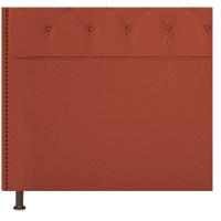 Cabeceira Estofada Yasmim 140 Cm Casal Suede Terracota