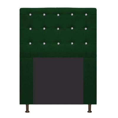 Cabeceira Estofada Dama 90cm Solteiro Suede Verde