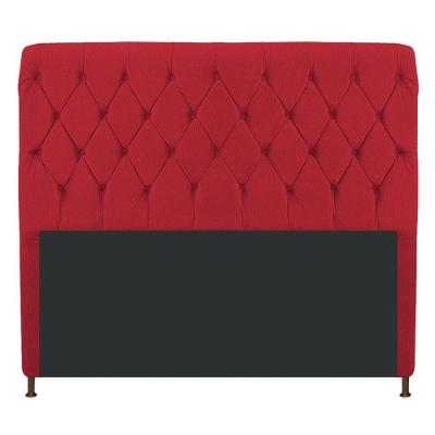Cabeceira Estofada Cristal 160cm Queen Size Vermelho