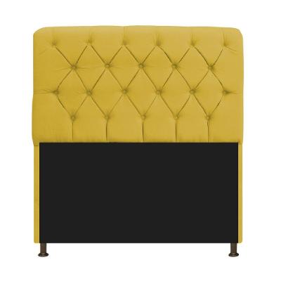 Cabeceira Estofada Lady 195cm Solteiro c/ Capitone Suede
