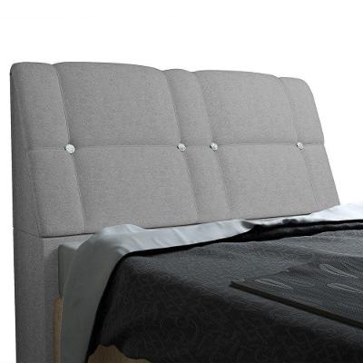 Cabeceira Com Baú Itália Cama Box Queen 160 Cm Suede Cinza