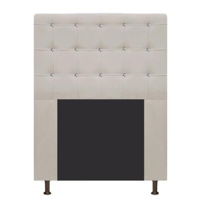 Cabeceira Estofada Dama 90cm Solteiro Suede Bege