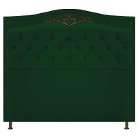 Cabeceira Estofada Yasmim 140 Cm Casal Suede Verde - Adj Decor - 1