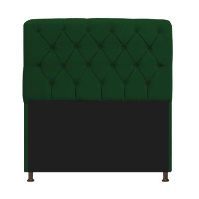 Cabeceira Estofada Lady 195cm Solteiro c/ Capiton&#281; Suede