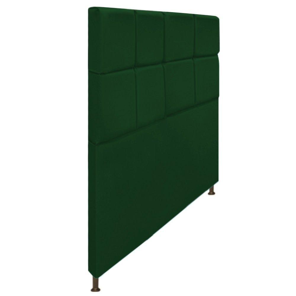 Cabeceira Estofada Damares 140cm Casal com Botonê Verde - 7