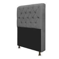 Cabeceira Estofada Lady 90cm Solteiro c/ Capitone Suede - 3