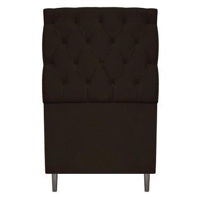 Cabeceira Estofada Liverpool 90 Cm Corano Marrom Adj Decor