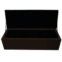 Kit Cabeceira e Calçadeira 195cm King Size Marrom Adj Decor - 3