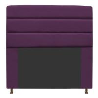 Cabeceira Estofada Turim 160cm Queen Size Suede Roxo - 1