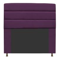 Cabeceira Estofada Turim 160cm Queen Size Suede Roxo