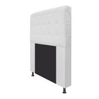 Cabeceira Estofada Dama 195 Cm King Size com Botonê Branco - 10