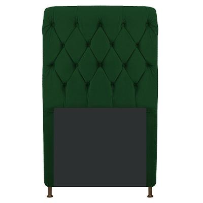 Cabeceira Estofada Cristal 100cm Solteiro Verde