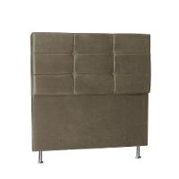 Cabeceira Casal 1,95m Toquio Suede Bege Dal Poz Estofados - 1