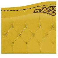 Kit Cabeceira e Calçadeira Yasmim 195 cm King Size Amarelo - 7