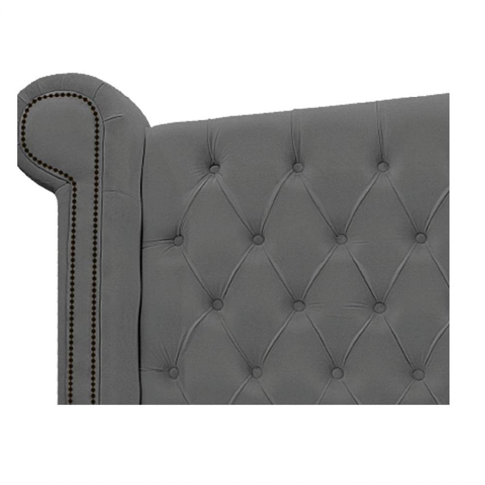 Kit Cabeceira E Calçadeira Veneza 195 Cm King Size Suede - 7