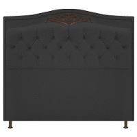 Kit Cabeceira e Calçadeira Yasmim 195 cm King Size Preto - 7