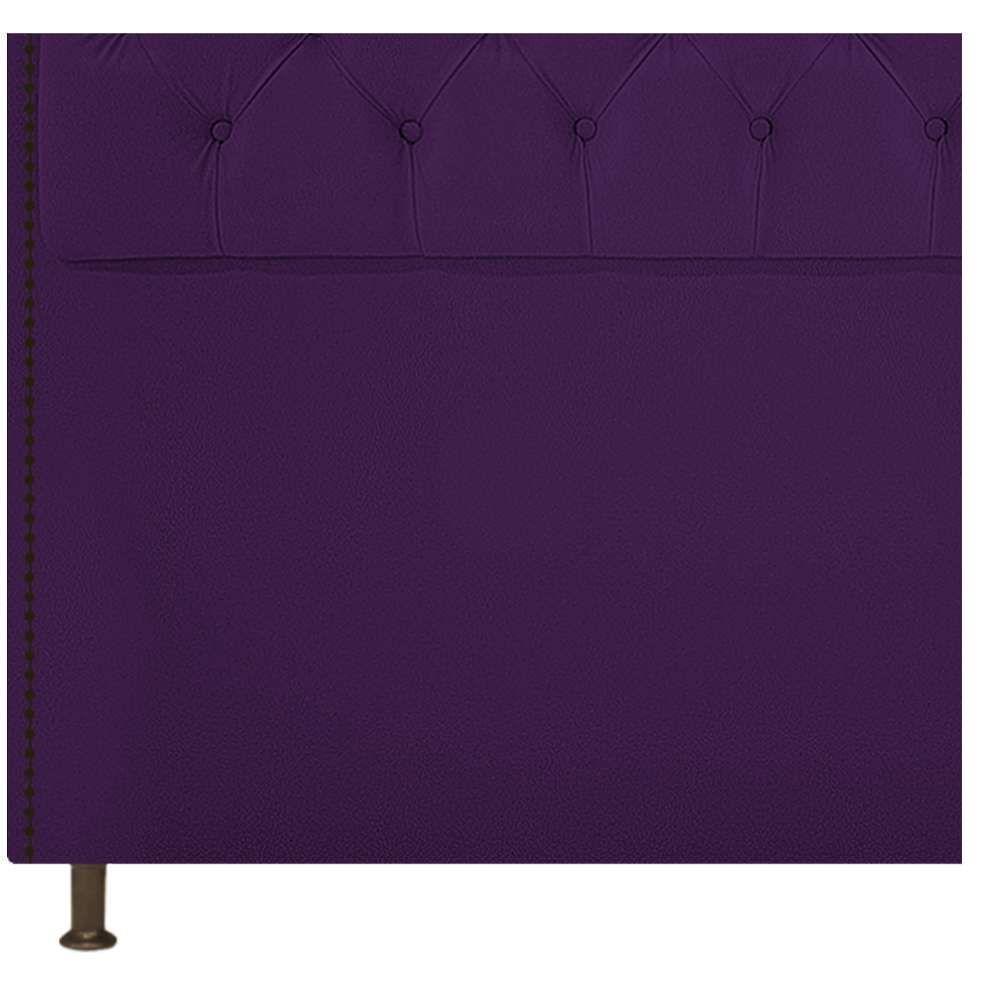 Kit Cabeceira e Calçadeira Yasmim 195 cm King Size Roxo - 6