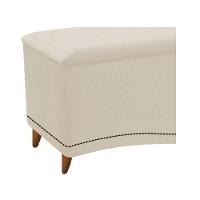 Kit Cabeceira e Calçadeira Yasmim 195cm King Size Suede Bege - 5