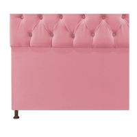 Cabeceira Sofia 90cm Solteiro Suede Rosa Bebê - 8