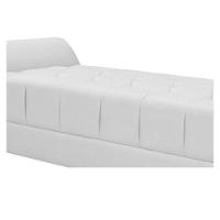 Kit Cabeceira e Recamier 140 Cm Casal Corano Branco - 8