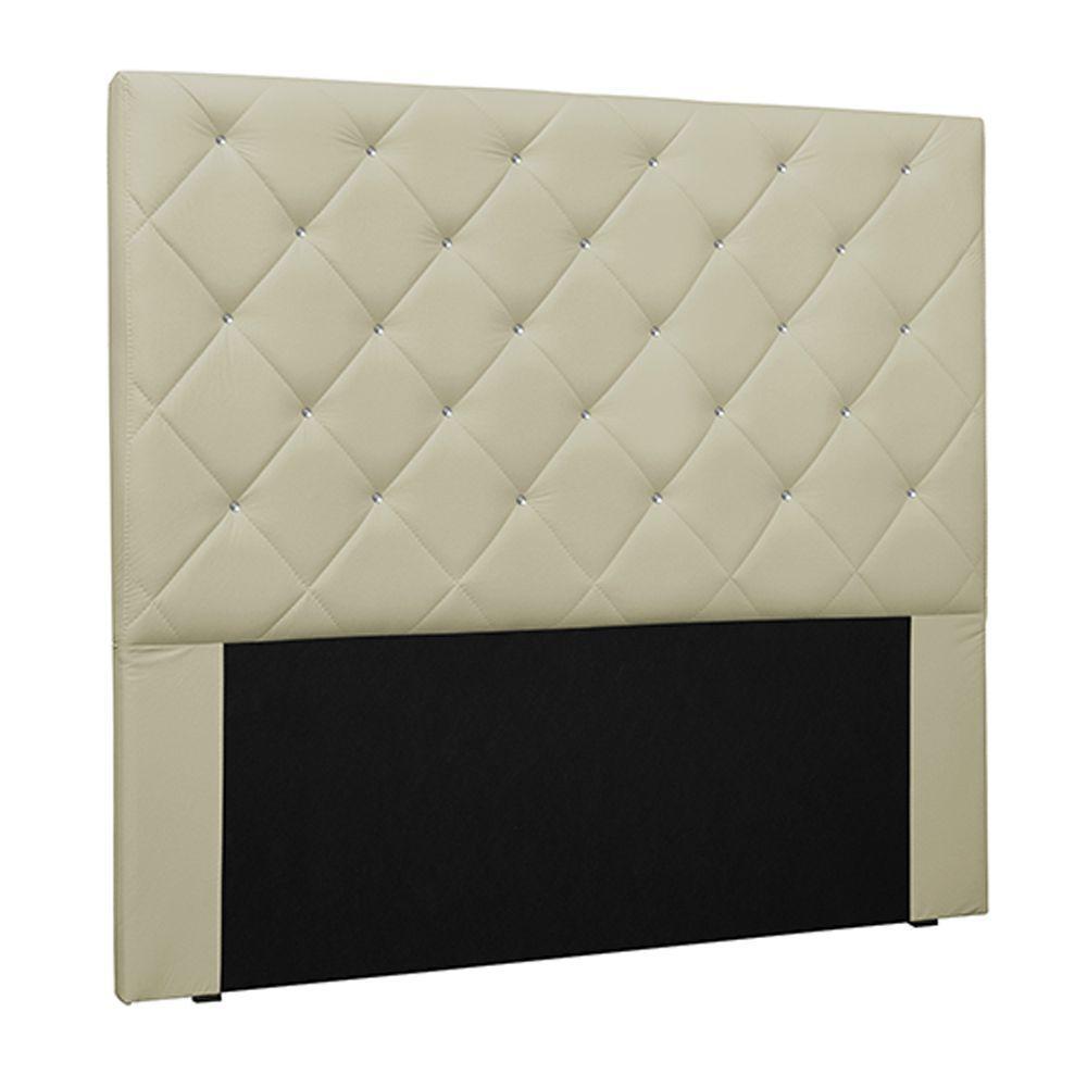 Cabeceira Queen Size 1,60m Tàzio Pu Marfim - Gran Belo - 1